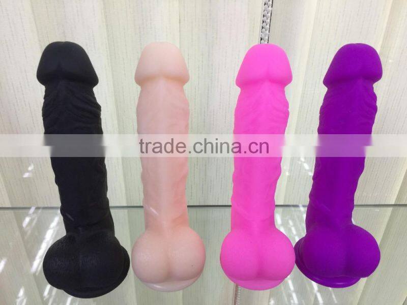 2016 polishing sex machine Full silicone dildo sex toy gay dildos for men