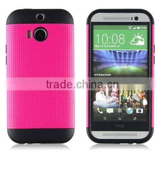 2015 China Factory Newest Tough Slim Armor Case Shockproof for HTC M8 case Cover back case