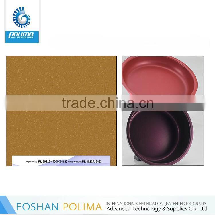 OEM Foshan Polima 2 layers spray paint teflon coating for cookware/ Ptfe non stick coating