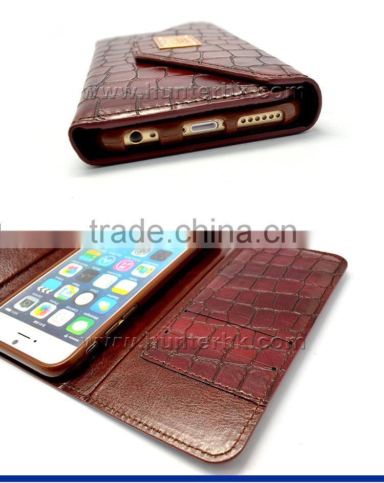CROCO Pattern For iphone6 4.7 inch PU Leather Case