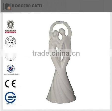 hot sell ceramic wedding cake topper