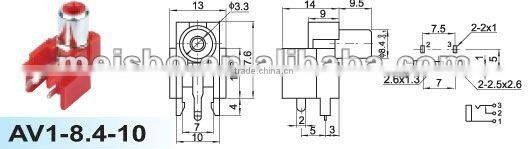 Mini female 12v to 220v single audio converter jack