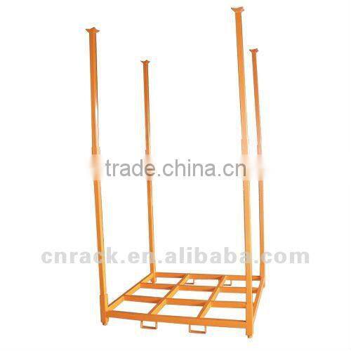 Steel plate stacking rack
