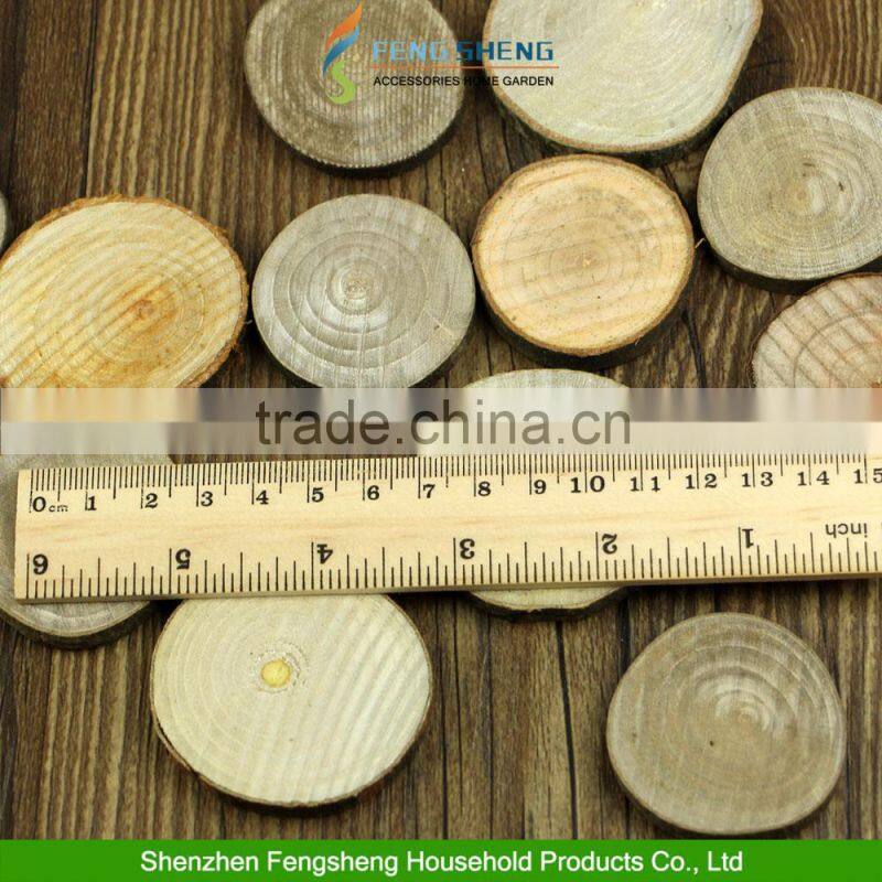10x Ash Wood Tree Slice Wedding Centrepiece 13-17cm x 1" Rustic Wedding
