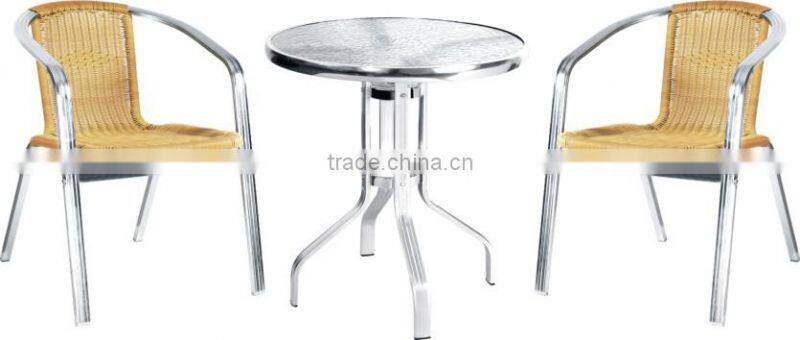 hot salling aluminum garden chair/garden rattan aluminum mesh outdoor chairs