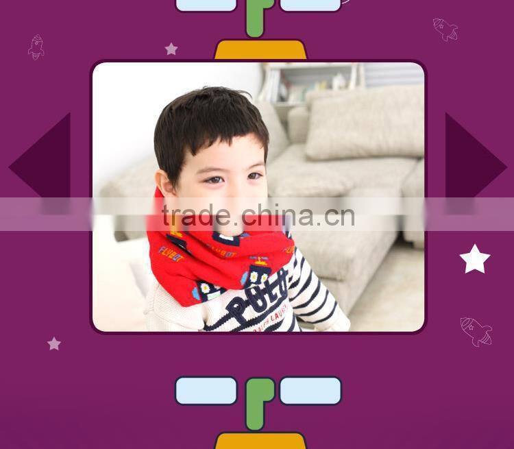 2014 Winter Hot Selling Baby Kids Acrylic Knitted Robber Circle Loop Scarf