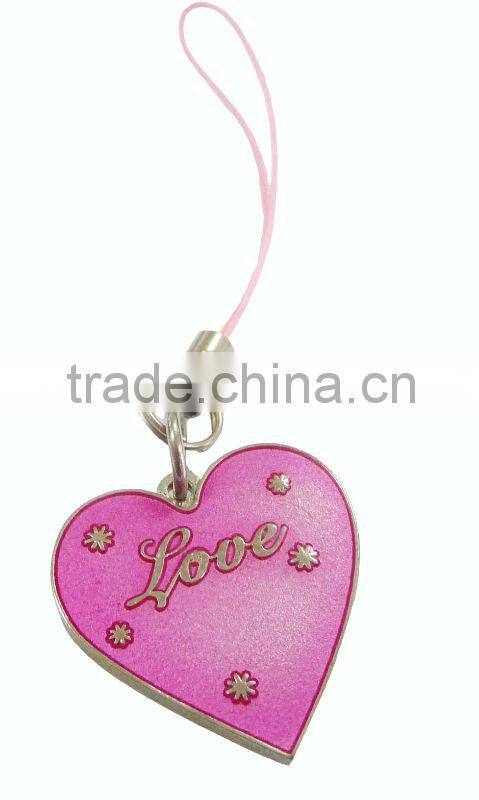 Cartoon Lion logo metal mobile phone charm