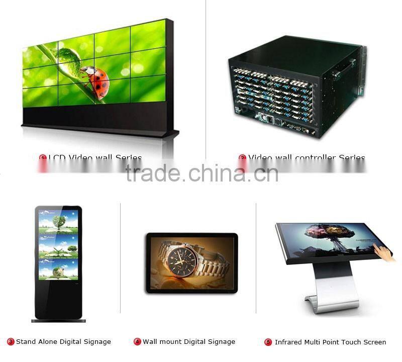 ultra narrow bezel high brightness super thin bezel 46 inch DID LCD video wall