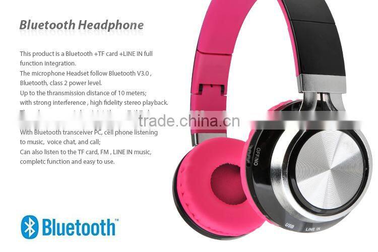 2015 new version LED Flash Headset premium sound Wireless Digital Headphones Sub-woofer Fm Radio Support Tf Card Pl