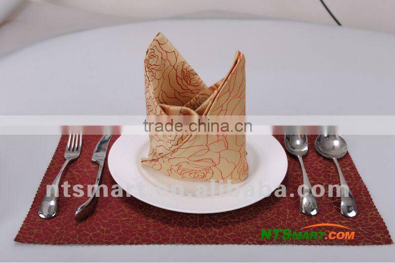 polyester jacquard hotel table napkin