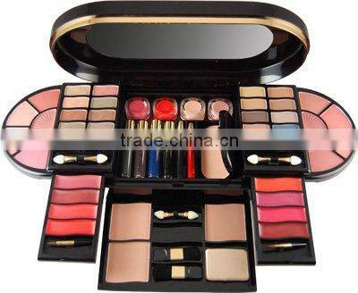 Wholesale eyeshadow makeup palettes, 5 eye shadow make up palette, Long-lasting, easily color, lovely cosmetics round compact