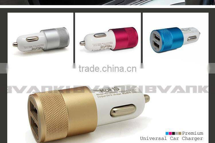 CE&ROHS passed usb car charger adaptor for mobile phone or any usb device