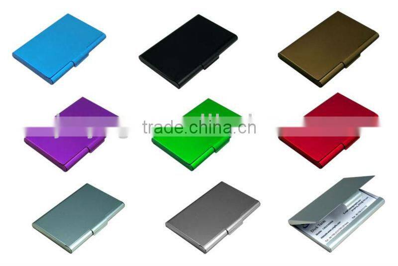 2015 wholesales coloful metal card case