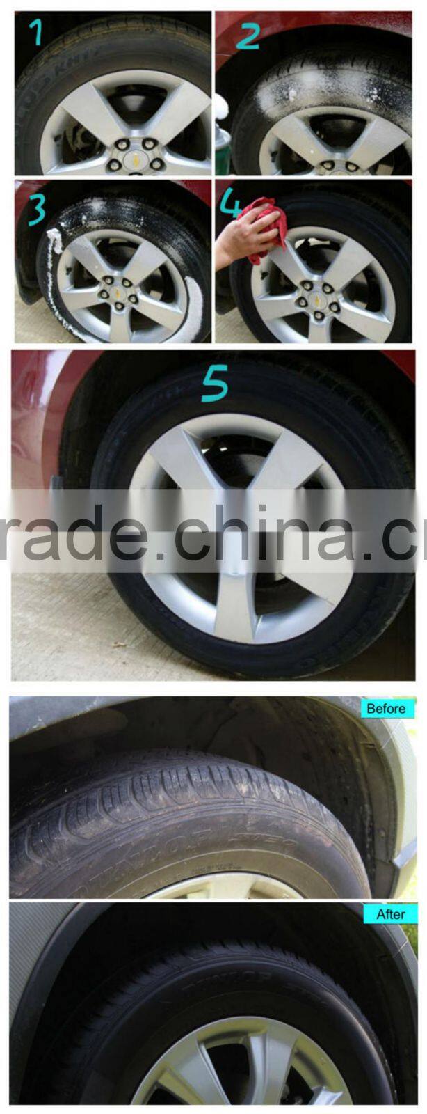 650ml shinny tire foam cleaner