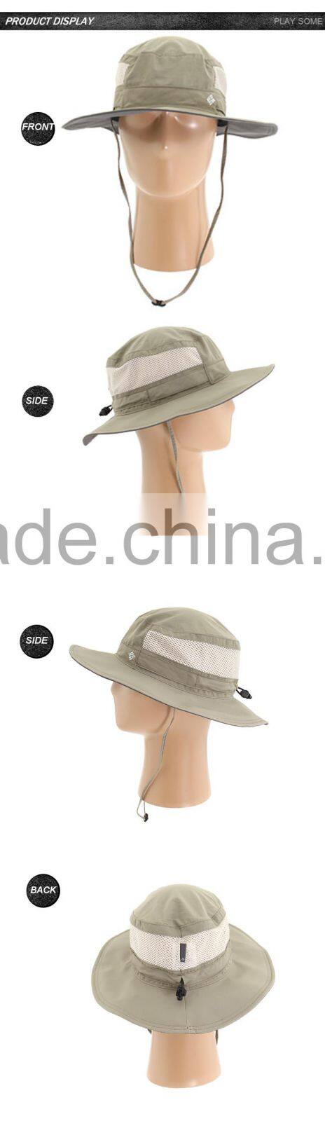 Wholesale adjustable strap cheap fishing bucket hat