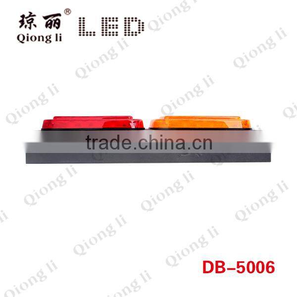 82 LED iron plate anti-shock square led tail lights 24v truck