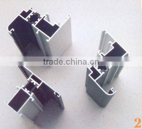 Anodized aluminum profile for building materials