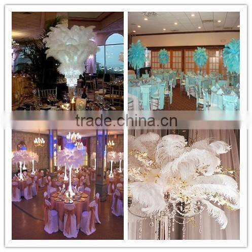 30cm-35cm Pink Synthetic Ostrich Feathers For Party Table Decoration