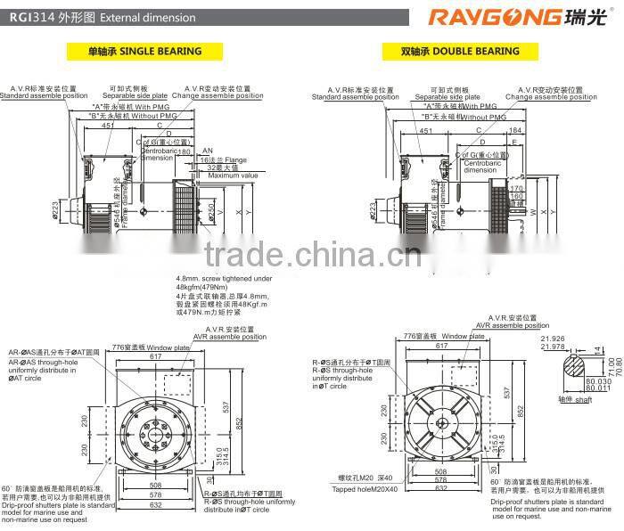 generator alternator pirce list