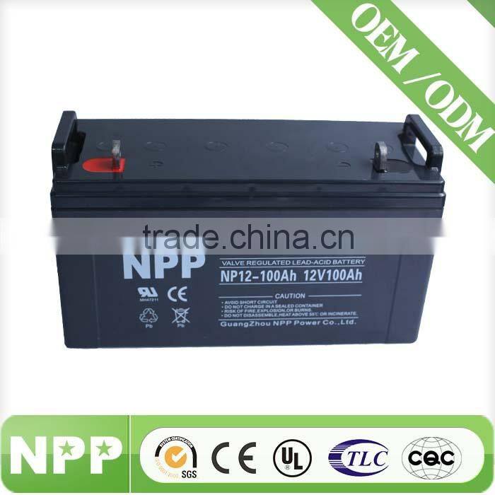 gel lead acid battery 12v 100ah for solar product