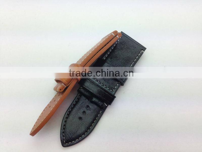 Genuine Real Leather Wide 28mm Watch Strap