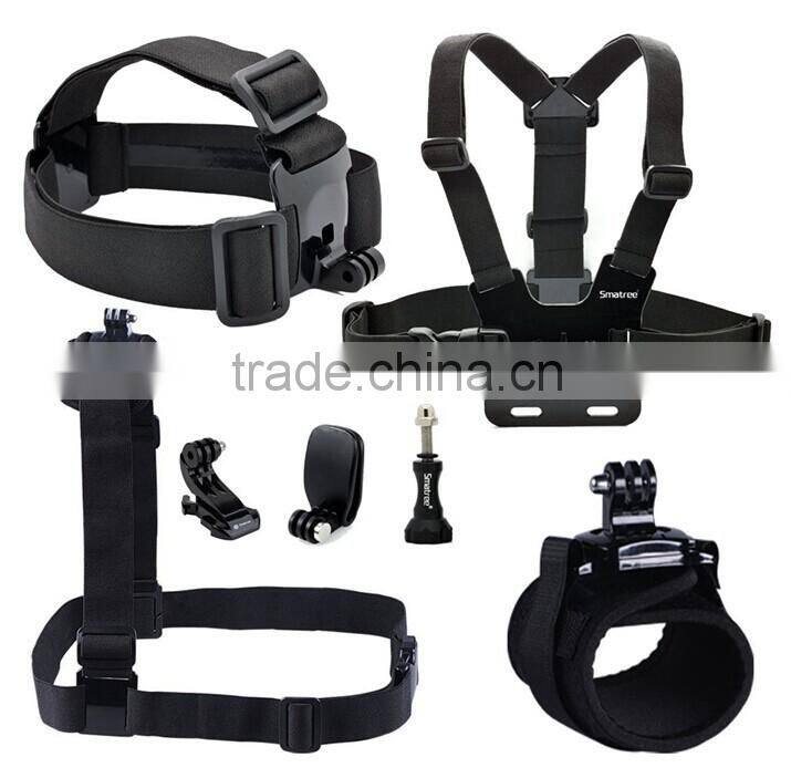 Smatree 7 in 1 Accessories Kit for Gopro Hero4 Black/Silver Hero HD 3+/3/2/1 Camera