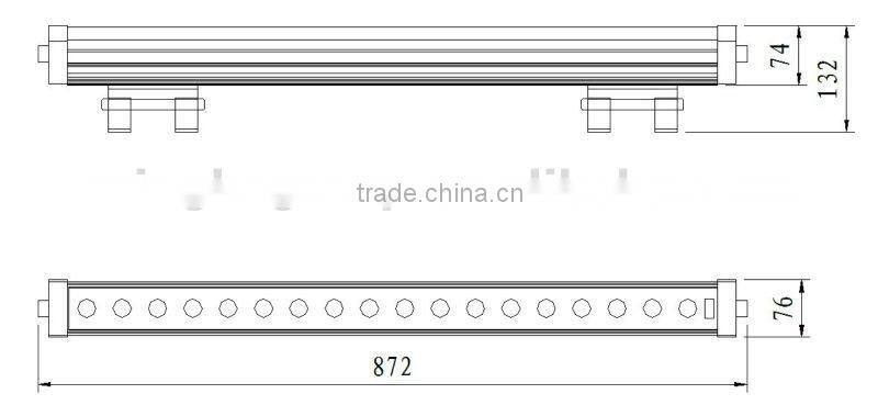 Outdoor LED wash RGB 18*3W