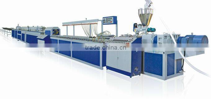 Conical Double Screw WPC Extrusion Line for deck/door/fence