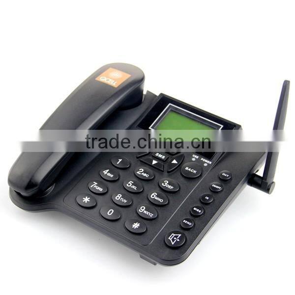 Wholesale black color landline phone with sim card