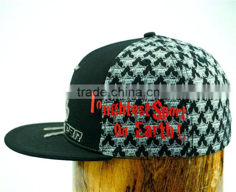 Wholesale custom flat brim spandex cottot flex fit hats