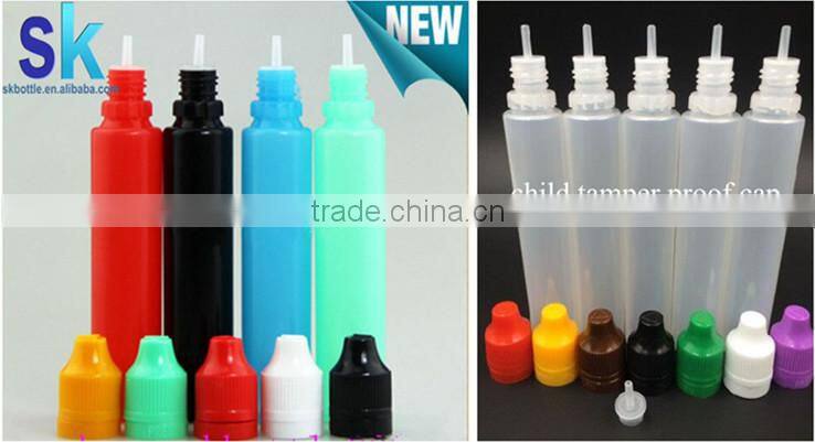 30ml unicorn bottle e liquid pen shape bottle with childproof and tamper evient cap