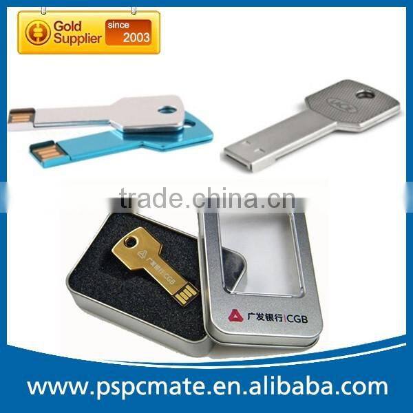 Custom Metal Key Shape USB Memory Stick 8G 16G