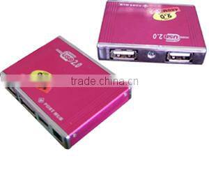 Gracious Mirror Surface USB HUB With Lighting Logo