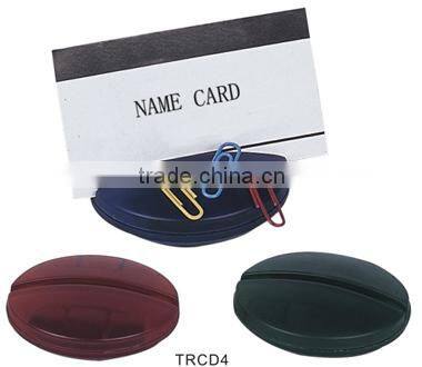 Plastic cube shape pen & memo pad holder with clip dispenser