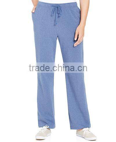Custom china manufacturer eco-friendly blank loose casual cotton jogging pants for women