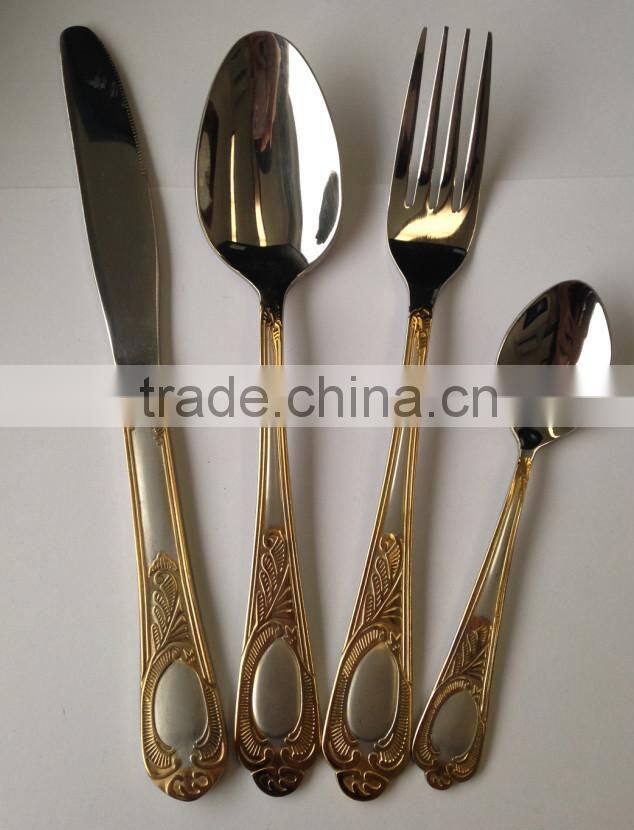 72/84 Pcs stainless steel cutlery set flatware
