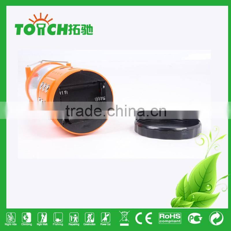 Orange Color Solar Lantern New Design Rechargeable Camping Light High Power Tent Lamp Ball Bulb Torch