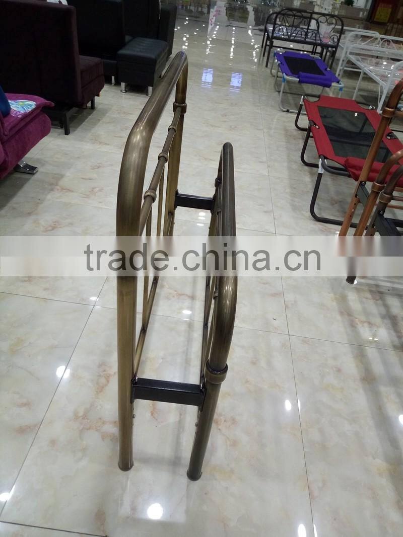 coppering metal single bed base