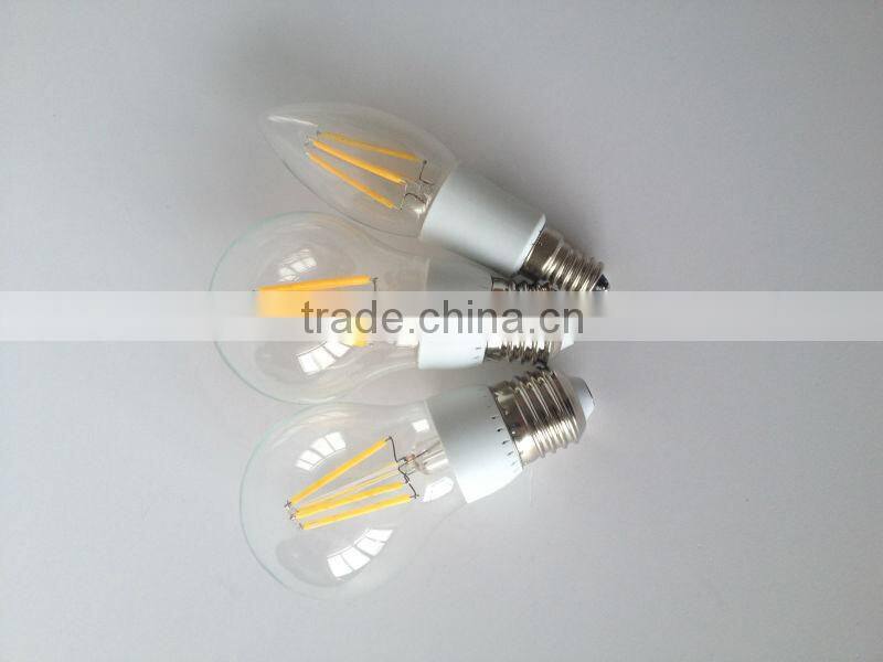 E27 E14 led G45 bulb light 2w led filament bulb lamp,CE,RoHS