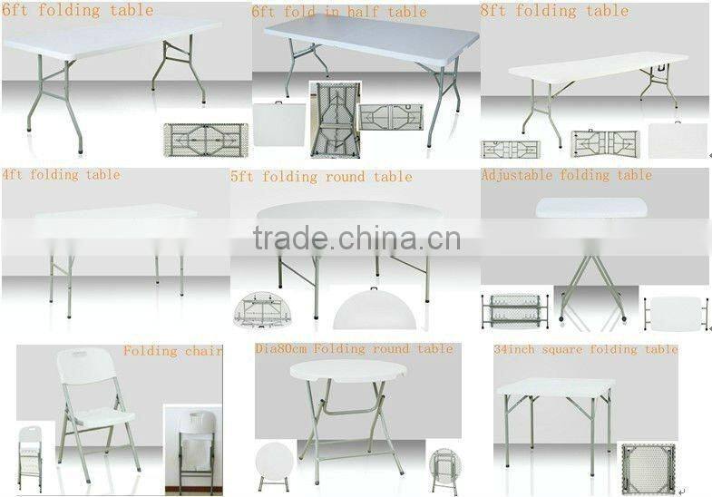 6 fts high quality outdoor folding table and chair with low price