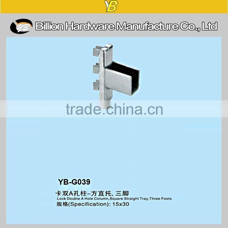 YB-G039 excellent product metal pipe holder slotted channel square pole connector
