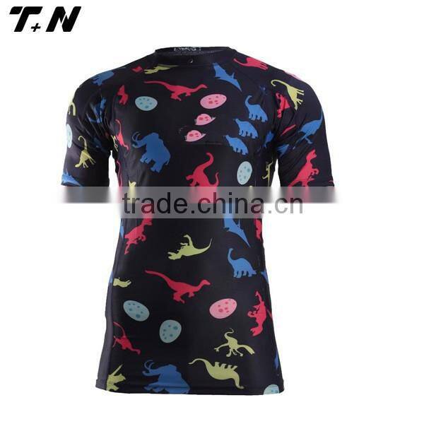 Women custom rash guard fabric