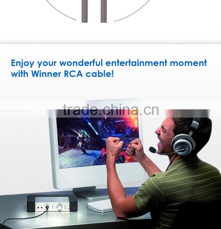 3 feet 2RCA Male to 2RCA Male High Quality Home Theater Audio Cable