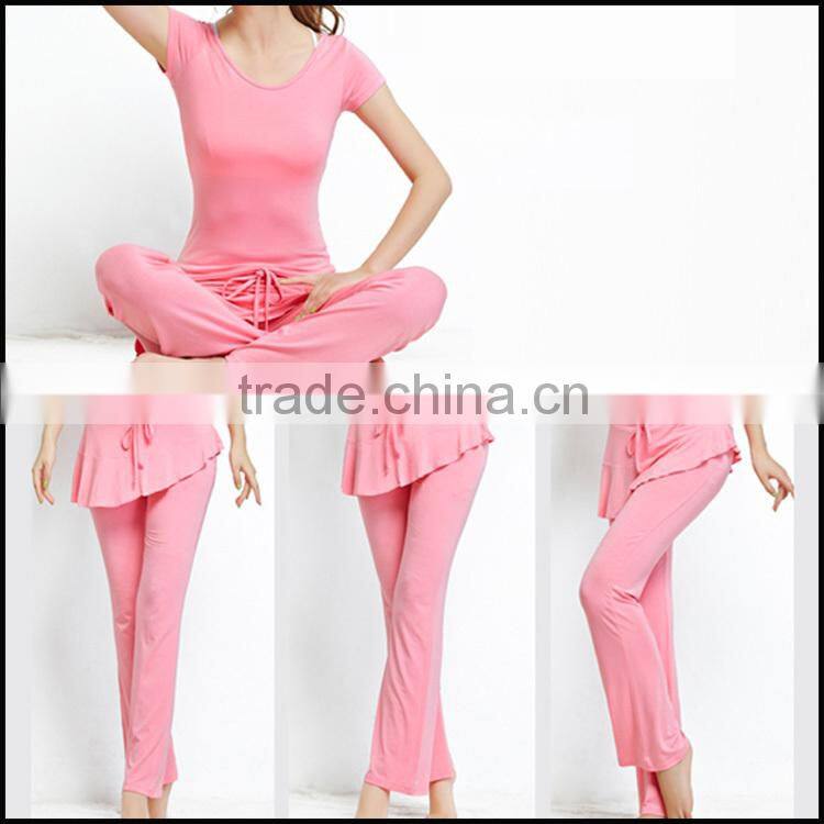 2015 fashion new design 100% cotton sexy yoga wear for women/custom yoga pants/girls wearing yoga pants