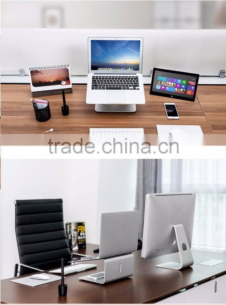 Aluminium notebook computer stand metal laptop stand