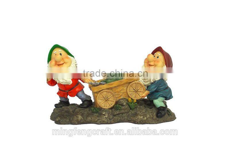 Funny Gnome Larboring sheep Resin Folk Crafts