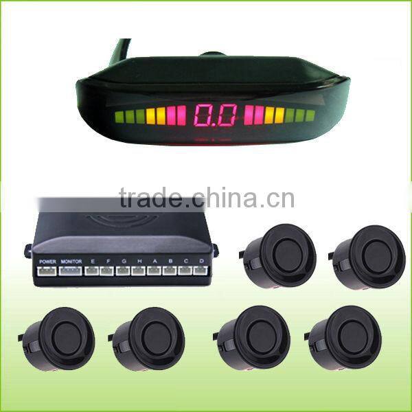 Hot selling 3 color 7 band LED 6-sensor parking SW-888T-6