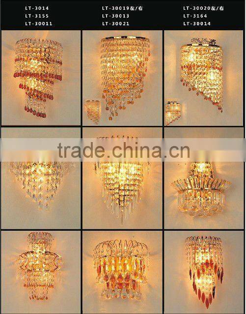 Crystal decorative wall mounting light