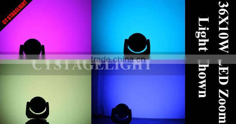High Quality Top Design 36pcs 10watt Zoom Moving Head Led Light