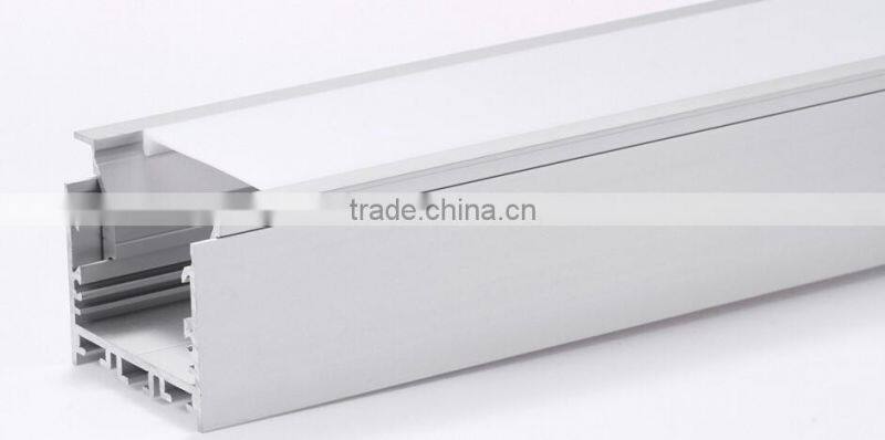 Pendent or Recessed or Surface mounted Linear shape led aluminum profile with wrings